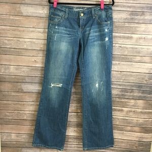 EUC AE Favorite Boyfriend style distressed jeans
